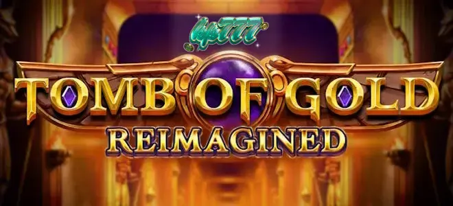 Tampilan visual dari slot Tomb of Gold Reimagined dengan nuansa emas dan kuno.